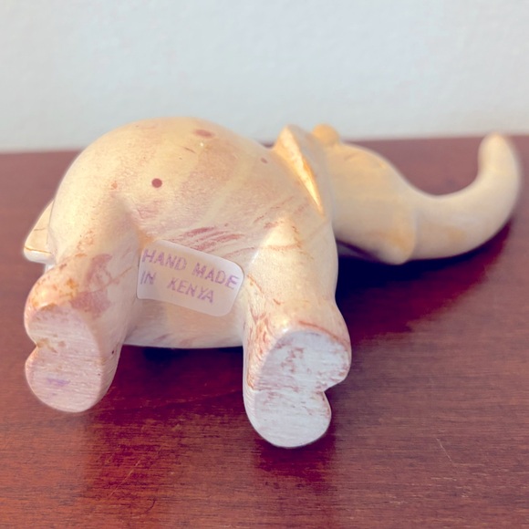 Vintage Soapstone Elephant Figurine - Picture 8 of 8